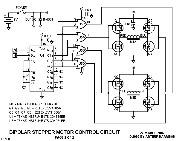 Stepping Motor: BIPOLAR STEPPER MOTOR CONTROL CIRCUIT
