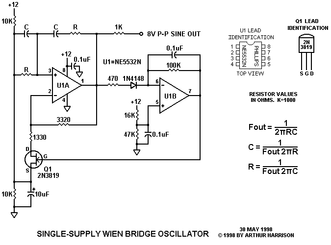 art\u0027s theremin page single supply wien bridge oscillatorhewlett\u0027s oscillator proved a significant contribution to modern electronics laboratory equipment, and also launched his company, hewlett packard