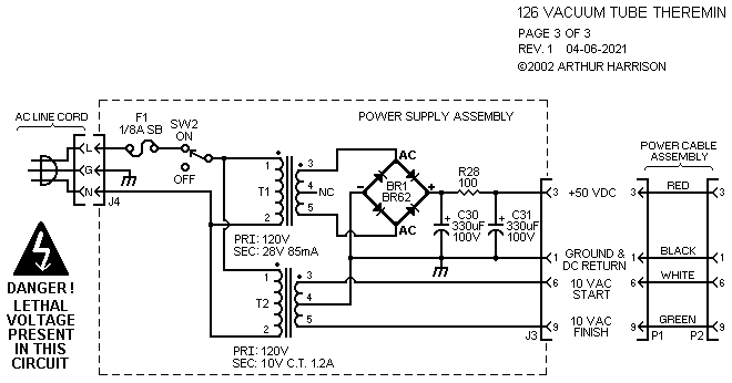 126 Theremin Schematic Page 3