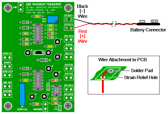 102 Minimum Theremin Battery Connector Attachment
