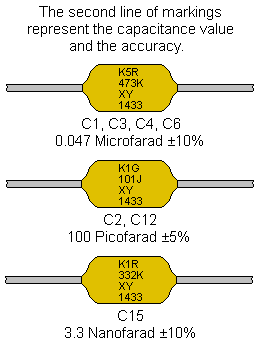 102 Minimum Theremin Ceramic Capacitors