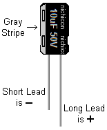 102 Minimum Theremin Polarized Capacitor Lead Identification